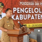 Pjs Bupati Kediri saat memberi sambutan. Foto: Ist