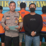 Tersangka termasuk pembunuh bayaran saat diamankan Polisi