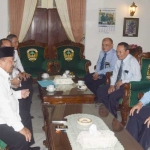 Bupati Madiun saat menerima kunjungan Kepala Kanwil  Kekayaan Negara Jawa Timur Etto Sunaryanto. 