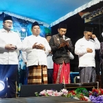 Calon Bupati Kediri nomor urut 2, Hanindhito Himawan Pramana, saat mengikuti sholawatan. Foto: Ist