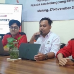 LBH Rumah Keadilan saat konferensi pers terkait temuan dugaan money politic dalam Pilkada 2024 di Kota Malang.