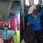 Leles diamankan petugas saat berada di dalam Bus Mira jurusan Yogyakarta.