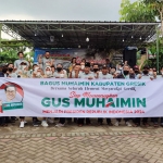 Relawan Bagus Gresik mendeklarasikan Muhaimin Iskandar sebagai Capres 2024. foto: SYUHUD/ BANGSAONLINE