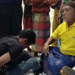 Pencuri kotak amal yang ditangkap warga di Kecamatan Burneh, Bangkalan.


