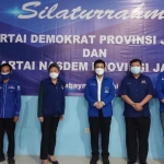 Partai NasDem Jatim kunjungan kebangsaan ke Partai Demokrat Jatim sebagai bentuk silaturahim antar parpol di Jawa Timur. foto: ist.