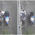 Tangkapan layar aksi curanmor di kawasan Simo Margorejo