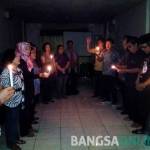 Suasana doa bersama lintas iman di Kabupaten Jombang, Selasa (1/11). foto: ROMZA/ BANGSAONLINE