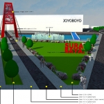 Gambar perencanaan desaian jembatan wonokromo.