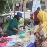 Salah satu stan di Bazar Perikanan yang digelar Dinas Perikanan Kabupaten Kediri.