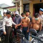 Pelaku pencurian saat release di Polek Peterongan, Jombang.