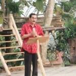 Wabup Pacitan, H. Yudi Sumbogo saat membuka Festival Pelem kemarin