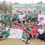 Tim Sepak Bola Mahika FC berhasil menyabet gelar juara Liga Santri Piala Kasad 2022.