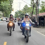 Kapolres Kediri Kota AKBP Bramastyo Priaji saat memimpin patroli. Foto: Ist