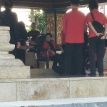 Megawati Soekarnoputri saat ziarah ke makam Bung Karno
