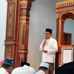 Bupati Pamekasan, Kholilurahman saat safari jumat di Masjid Al Kautsar Pegantenan