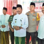 Wabup  Moh. Qosim bersama Ketua MUI, dan Forkopimda usai istighosah kubro tahun 2019. foto: SYUHUD/ BANGSAONLINE