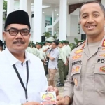 Kapolres Kediri Kota, AKBP Bramastyo Priaji, saat mensosialisasikan mudik aman. Foto: Ist