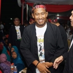 Wabup Sumenep Achmad Fauzi, S.H. pada peluncuran Pilbup Sumenep Tahun 2020, di Lapangan PT. Garam Kalianget, Sabtu (18/01/2020) malam.