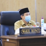 HADIRI PARIPURNA: Wabup Nur Ahmad saat menghadiri rapat paripurna LPj APBD 2019 di Gedung DPRD Sidoarjo, Senin (13/7). foto: ist.