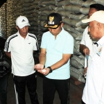 Wakil Wali Kota Pasuruan H. Nawawi saat sidak ke Bulog.
