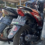 Ketiga motor yang terlibat kecelakaan diamankan ke markas Satlantas Polres Blitar.