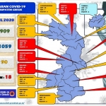 Peta sebaran COVID-19 di Gresik.