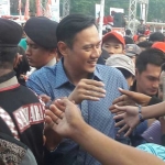Agus Harimurti Yudhoyono (AHY) disambut meriah warga Pacitan. foto: Demokrat for BO
