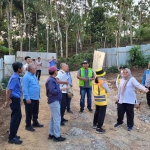 Perumda Tirta Kanjuruhan saat menerima kunjungan Tim Monitoring dan Evaluasi Paket Pembangunan Jaringan Perpipaan SPAM Kaligoro Malang Selatan.