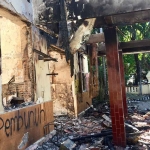 Kondisi Mapolsek Tegalsari, Surabaya.