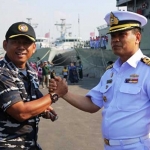 Pelepasan dua kapal perang Thailand usai latihan bersama.