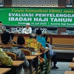 Evaluasi Penyelenggaraan Haji Tahun 2025 yang digelar di Gedung Sofa Asrama Haji. Foto: Yudi Arianto/BANGSAONLINE
