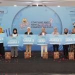 Para juara lomba news presenter yang digelar Forum Wartawan Sidoarjo (Forwas).