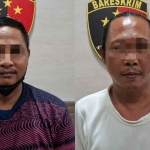 2 tersangka penadah motor hasil curanmor yang berhasil dibekuk Unit Resmob Satreskrim Polres Gresik. Foto: Ist
