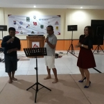 Wartawan HARIAN BANGSA wilayah Jember Yudi Indrawan turut sumbang suara. Foto: choirul