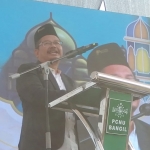 Pj. Bupati Pasuruan Andriyanto saat menghadiri istighotsah kubro di Stadion R. Soedarsono.