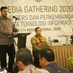 Wali Kota Habib Hadi saat membuka acara media gathering di Yogyakarta.