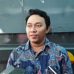 Didit, Teknisi Komputer SMK Bina Husada saat melakukan laporan di Polres Pamekasan, Kamis (1/2/2024).
