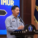 Kepala Kanwil Kemenkum Jatim saat memberi sambutan.