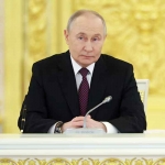 Presiden Rusia Vladimir Putin menghadiri pertemuan Dewan Negara Tertinggi Negara Persatuan Rusia dan Belarus di Moskow, Rusia, 26 Februari 2026. Foto: REUTERS/Ramil Sitdikov/Pool