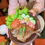 Salah satu masakan dalam Festival Sambelan Nusantara di Quds Royal Hotel, Surabaya.
