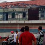 Salah satu rumah terdampak puting beliung di Medaeng, Sidoarjo.