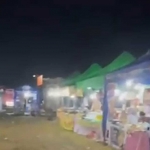 Tangkapan layar kondisi UMKM saat konser Valen di Bangkalan. 