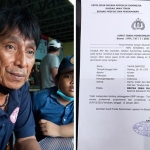 Wibisono, Kuasa Hukum Yahya Santoso dan Upik Santoso. Foto kanan, bukti surat laporan ke Propam Polda Jatim.