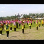 1000 guru PAUD se-Kabupaten Madiun mengadakan persiapan Gebyar PAUD di Alun-alun Mejayan.