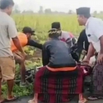 Warga di Desa Temenggungan, Kecamatan Krejengan, Kabupaten Probolinggo, saat membantu mengamankan pelaku begal yang dilumpuhkan oleh atlet Arung Jeram. Foto: Ist.