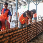 Proses revitalisasi Pasar Tembok Dukuh.