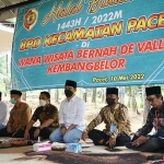 Wakil Bupati Mojokerto, Muhammad Al Barra, atau yang akrab disapa Gus Barra saat menghadiri silaturahmi dan halal bi halal bersama Asosiasi BPD se-Kecamatan Pacet di Bernah de Vallei.