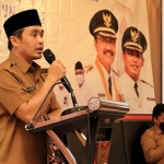 Wakil Wali Kota Adi Wibowo saat membuka secara rakor TKPKD Kota Pasuruan, Senin (05/12/2022).
