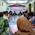 Suasana pertemuan konsolidasi kebangsaan organisasi kepemudaan lintas agama di kantor NU Situbondo. foto: MURSIDI/ BANGSAONLINE