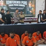 Ungkap kasus narkoba yang digelar Polres Mojokerto Kota.